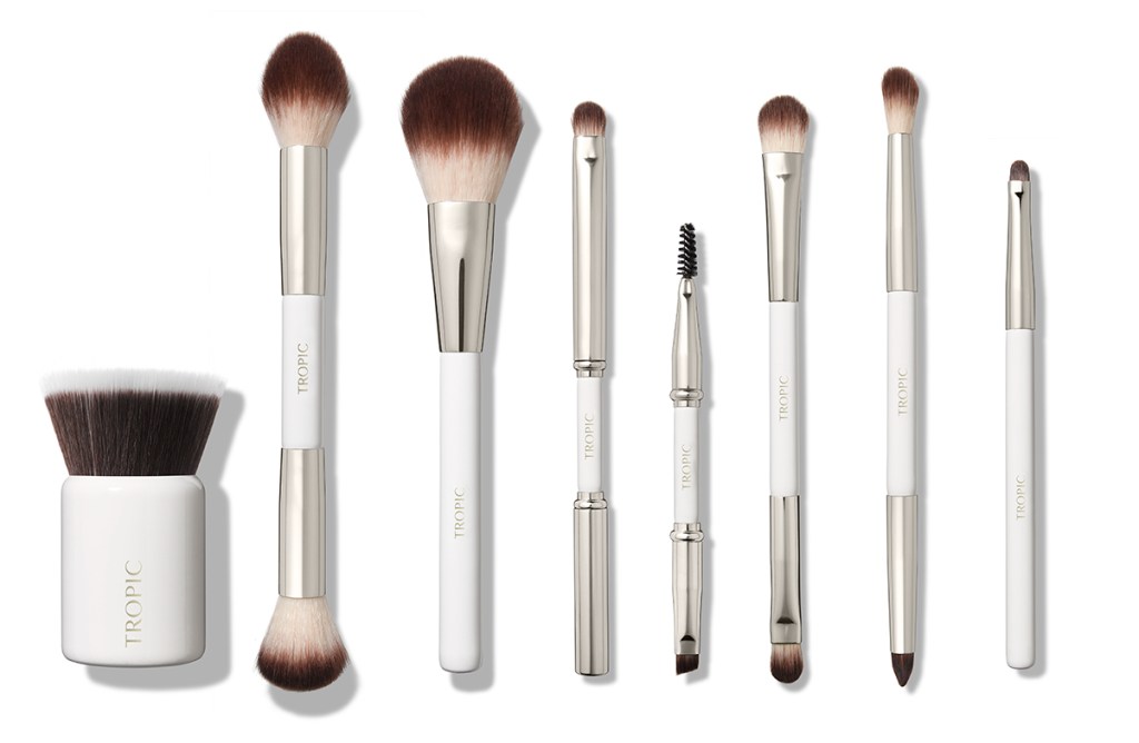 tropic, tropic skin care, tropic skincare, vegan makeup brushes, vegan makeup brush, makeup brushes
