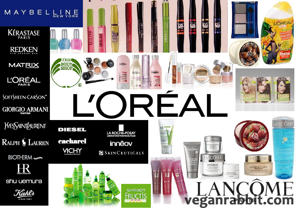 animal testing, vivisection, companies that test on animals, L’Oreal, loreal