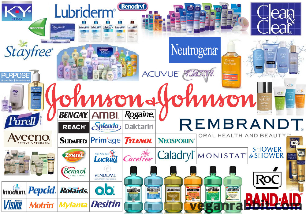 johnson and johnson, animal testing, vivisection, companies that test on animals,